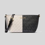 MICHAEL KORS Jet Set Small Two-Tone Logo Crossbody Bag Black Multi 35F4GTVC1V
