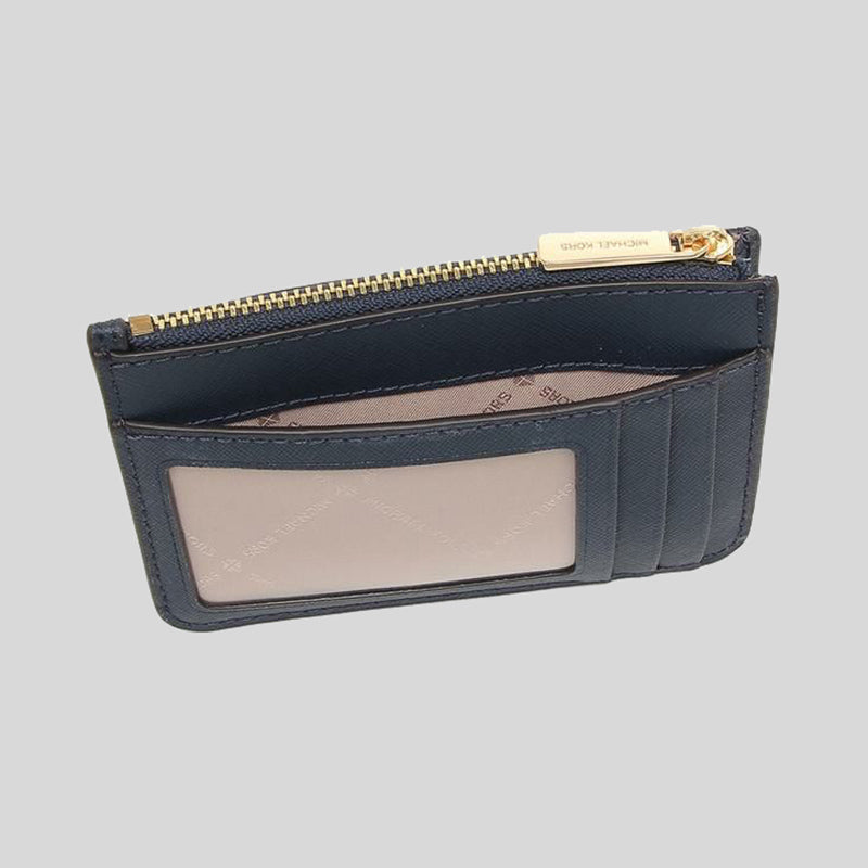 Michael Kors Jet Set Travel Small Top Zip Coin Pouch Navy 35F7GTVU1L