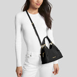 Michael Kors Arlo Small Pebbled Leather Shoulder Bag Black 35S3GW7C1L