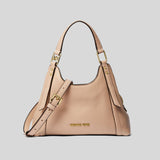 Michael Kors Arlo Small Pebbled Leather Shoulder Bag Buff 35S3GW7C1L