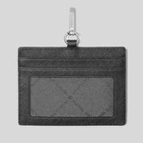 MICHAEL KORS Jet Set Travel Saffiano Leather Card Case Lanyard Black 35S3STVD3L