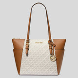Michael Kors Charlotte Tote In Signature Canvas Vanilla 35T0GCFT3B