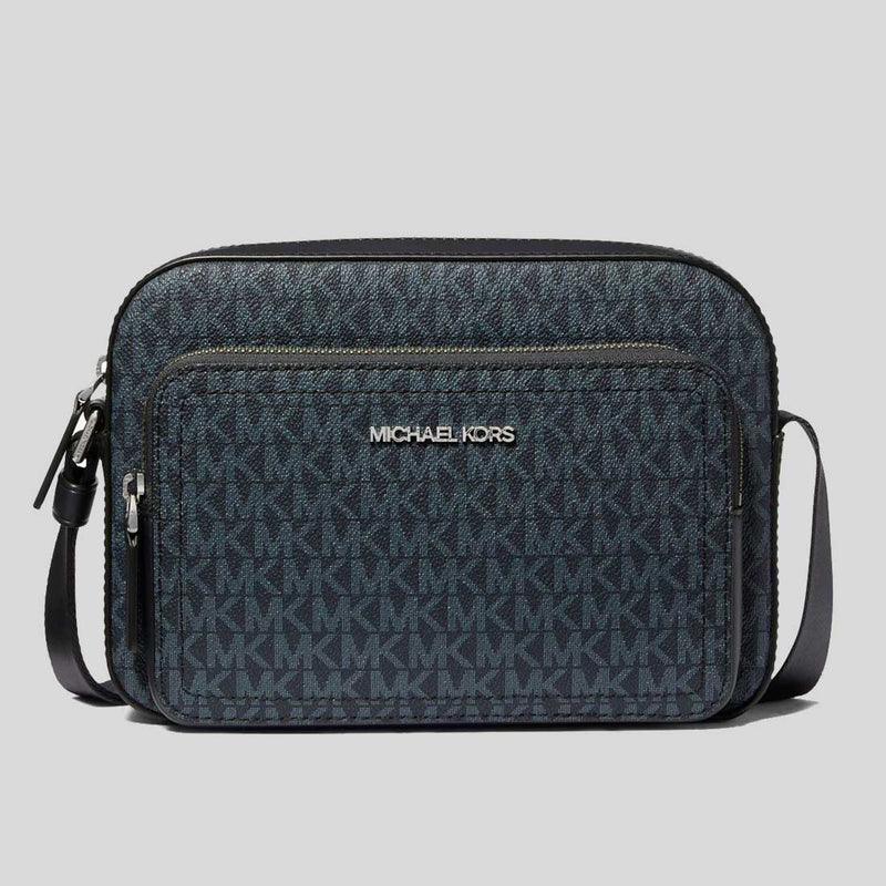 MICHAEL KORS Cooper Signature Logo Utility Crossbody Bag Admiral Pale Blue 37F4LCOC6U