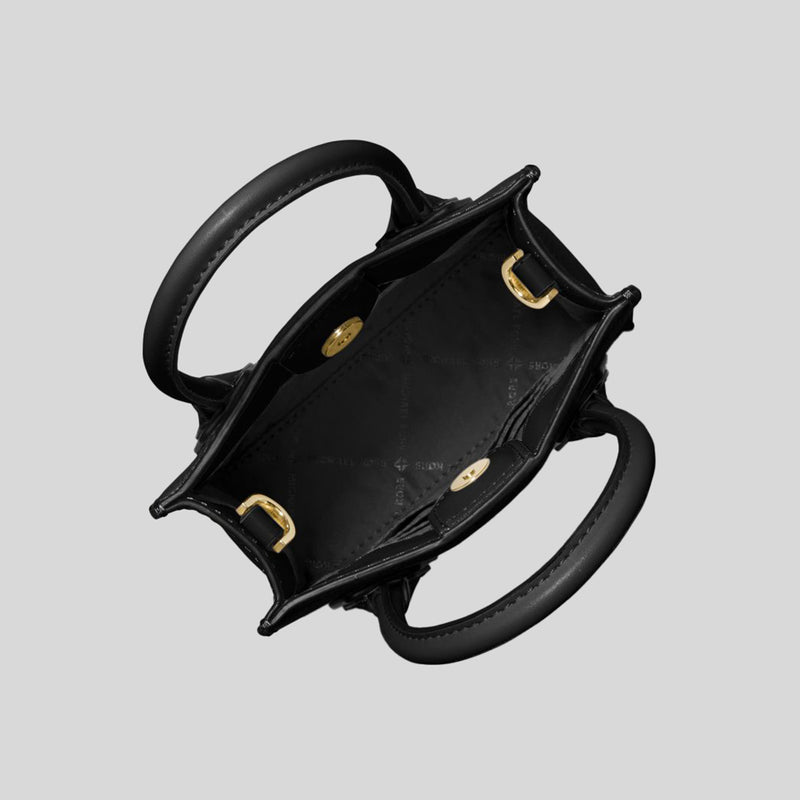 Michael Kors Mercer Extra-Small Pebbled Leather Crossbody Bag Black 35 ...