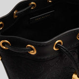 TORY BURCH T Monogram mini bucket bag Black 152130