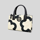 TORY BURCH Ella Printed Nylon Mini Tote French Cream The Flower 149668