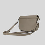 Tory Burch Emerson Saffiano Leather Crossbody Shoulder Bag Gray Chalk 134839