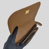 Tory Burch Emerson Saffiano Leather Crossbody Shoulder Bag Moose 134839