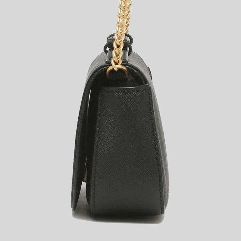 Tory Burch Emerson Saffiano Top Handle Crossbody Bag Black 134841