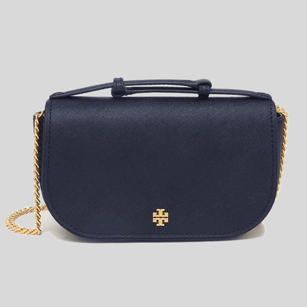 NWT! TORY BURCH EMERSON Top Handle Leather Crossbody Bag Logo