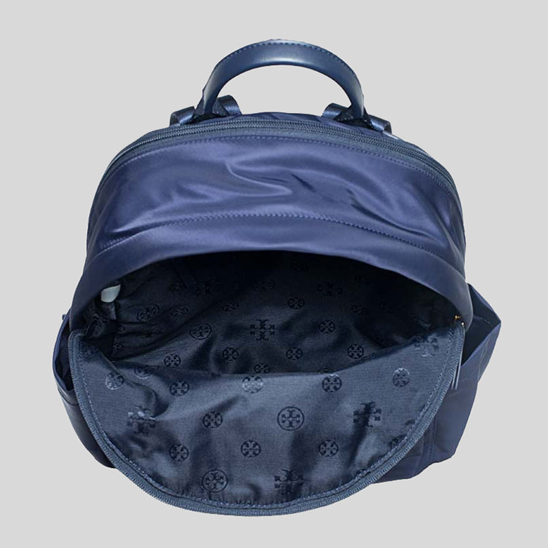Tory Burch Ella Nylon Double Zip Backpack Tory Navy 88368