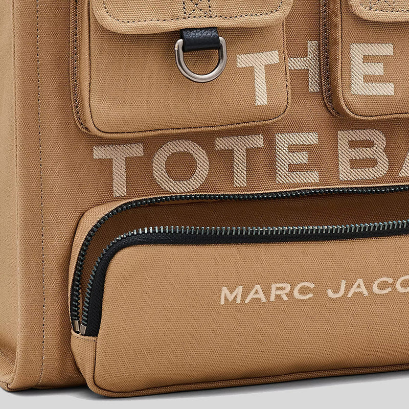 MARC JACOBS The Cargo Canvas Medium Tote Bag Camel 2P5HTT007H03