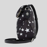 MARC JACOBS Star Print Preppy Nylon Mini Messenger Bag Black Multi 4R5HMS001H02