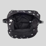 MARC JACOBS Star Print Preppy Nylon Mini Messenger Bag Black Multi 4R5HMS001H02