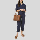 MICHAEL KORS Jet Set Travel Small Saffiano Leather Top-Zip Tote Bag Luggage 35S0GTVT1L