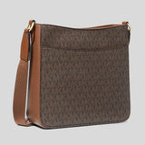 MICHAEL KORS Jet Set Travel Small Signature Logo Messenger Bag Brown 35S5GTVC1B