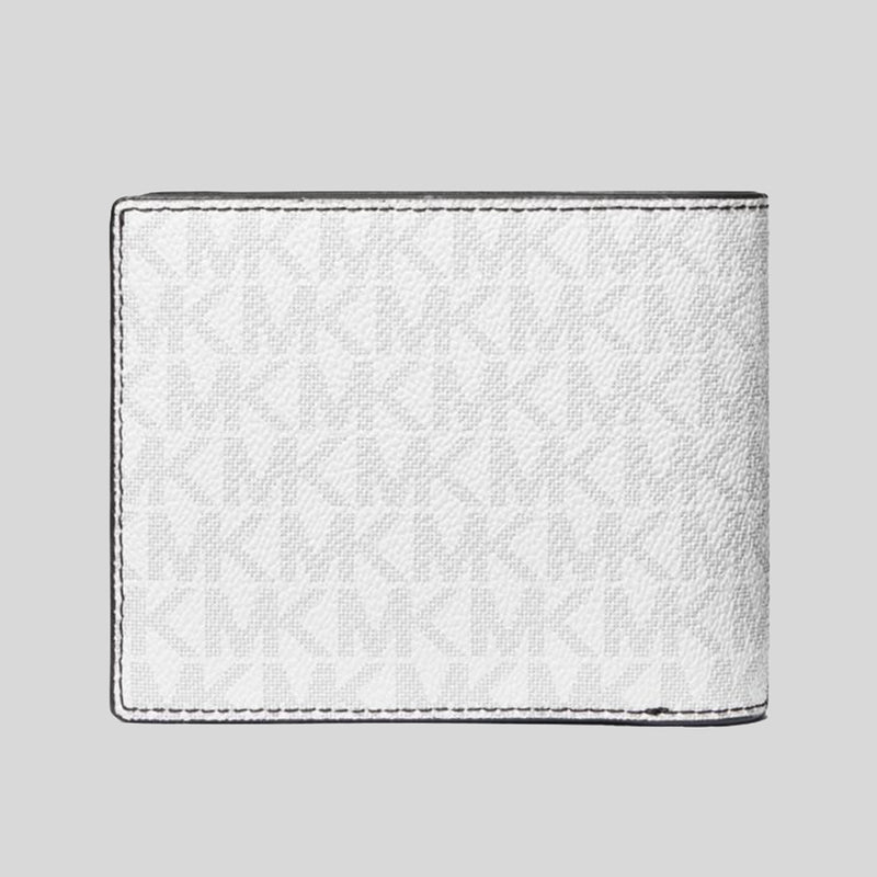 Michael Kors Greyson Billfold Wallet With Passcase Bright White 39F9LGYF2B