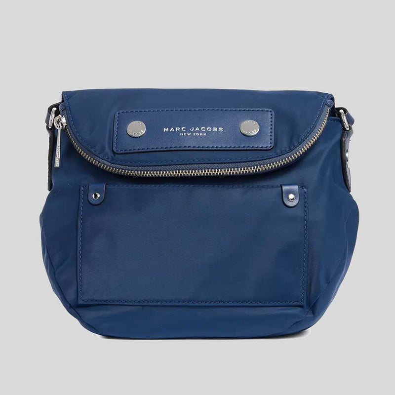 MARC JACOBS Preppy Nylon Mini Natasha Crossbody Bag Azure Blue M0012909