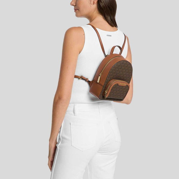 MICHAEL KORS Jaycee XS Convertible Zip Pocket Backpack Brown 35T2G8TB1B