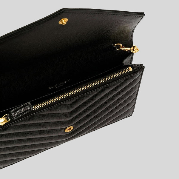 SAINT LAURENT YSL Cassandre Matelasse Small Envelope Wallet In