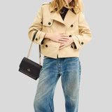 COACH Klare Crossbody Bag In Signature Canvas Walnut/Black CV978