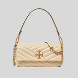 TORY BURCH Small Kira Chevron Flap Shoulder Bag New Cream 90456 lussocitta lusso citta