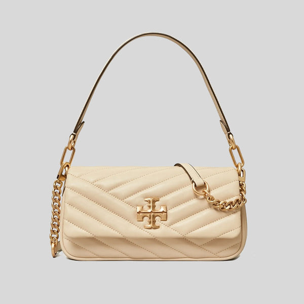 TORY BURCH Small Kira Chevron Flap Shoulder Bag New Cream 90456 lussocitta lusso citta