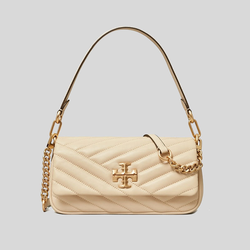 TORY BURCH Small Kira Chevron Flap Shoulder Bag New Cream 90456 lussocitta lusso citta