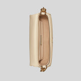 TORY BURCH Small Kira Chevron Flap Shoulder Bag New Cream 90456