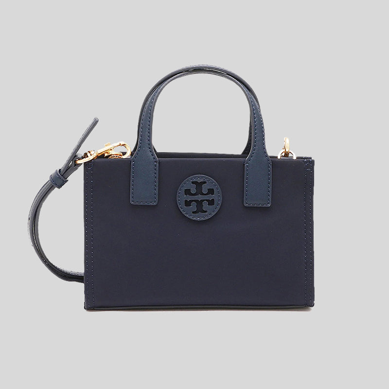 Tory Burch Ella Mini Tote Navy 146437 lussocitta lusso citta luxury handbag chanel lv Gucci coach Marc Jacobs 