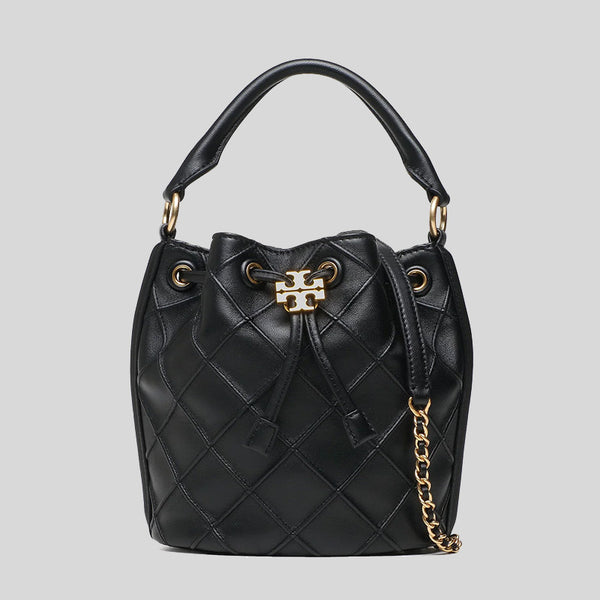 Tory Burch Small Fleming Soft Bucket Bag Black 142565