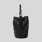 Tory Burch Small Fleming Soft Bucket Bag Black 142565