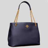 TORY BURCH Kira Leather Tote Bag Navy 61995