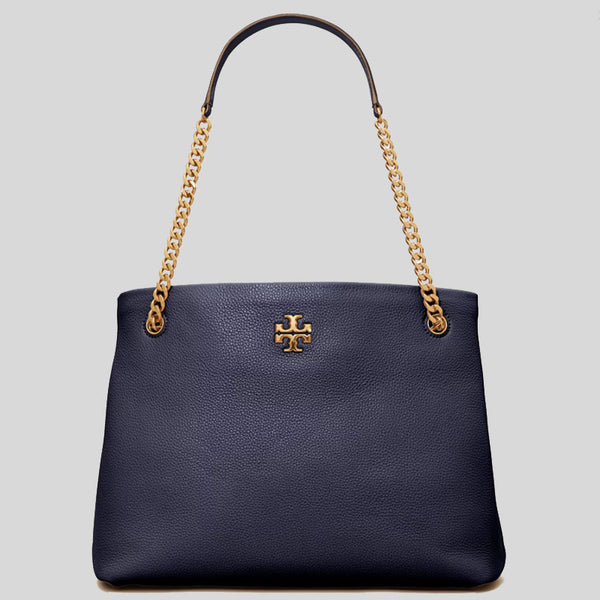 TORY BURCH Kira Leather Tote Bag Navy 61995 lussocitta lusso citta