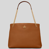 TORY BURCH Kira Leather Tote Bag Light Umber 61995 lussocitta lusso citta