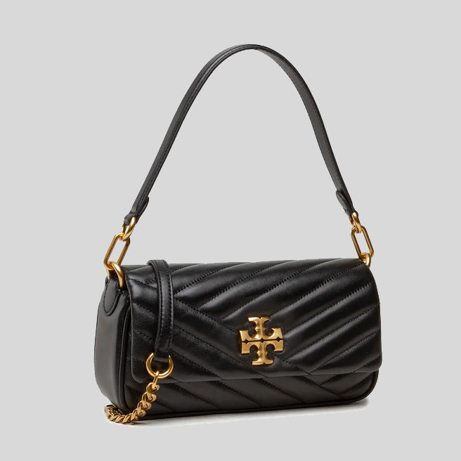 Tory Burch Small Kira Chevron Flap Shoulder Bag Black 90456 LussoCitta
