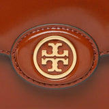 TORY BURCH Robinson Spazzolato Convertible Shoulder Bag Dark Sienna 143122
