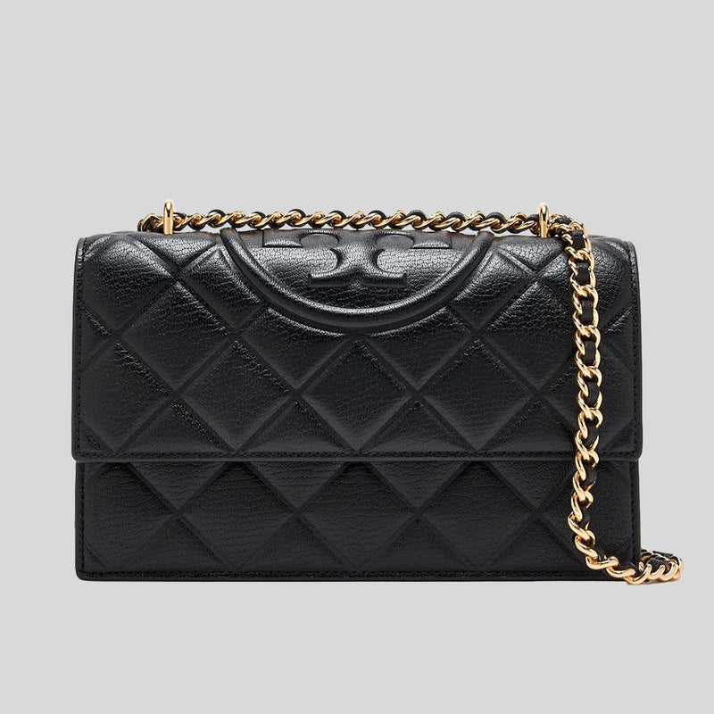 Tory Burch Small Fleming Convertible Shoulder Bag Black 164800