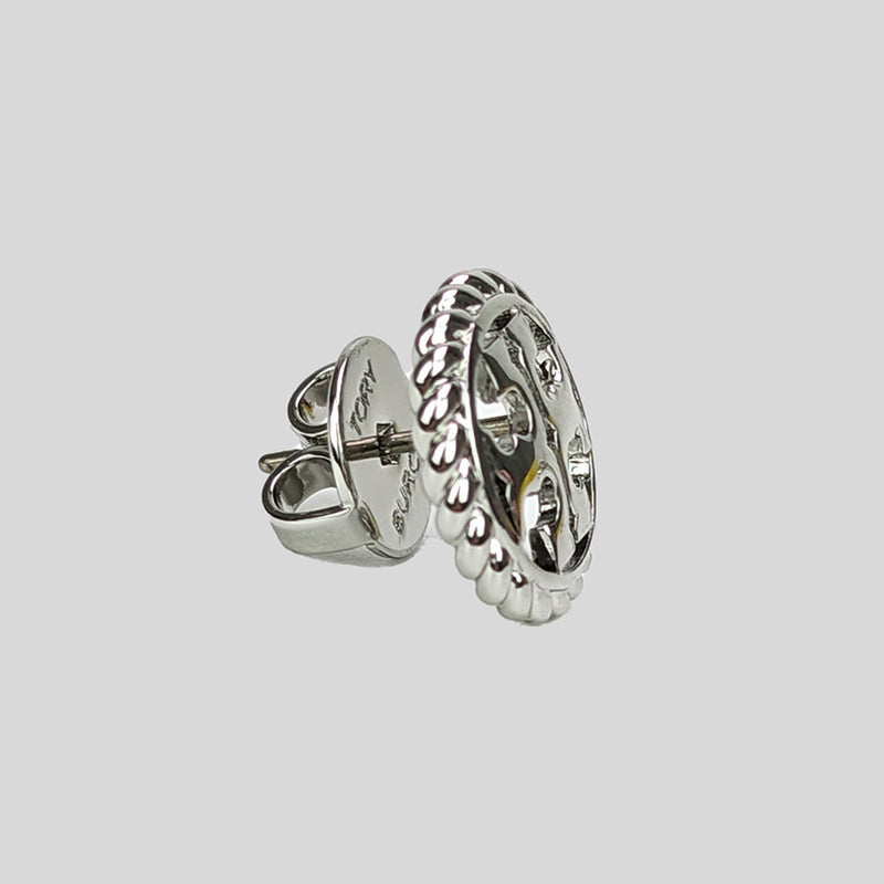 Tory burch silver shop stud earrings