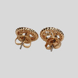 Tory Burch Rope Logo Stud Earring Rose Gold 136618