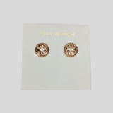 Tory Burch Rope Logo Stud Earring Rose Gold 136618