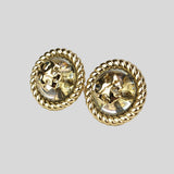 Tory Burch Rope Logo Resin Earring Tory Gold Clear 139831