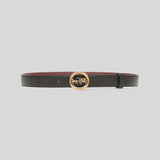 COACH Women's Horse And Carriage Belt Black/Wine F78181