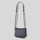 Marc Jacobs Quilted Nylon The Messenger Bag Cylinder Grey H115M06SP21