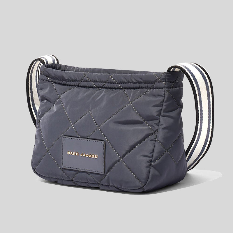 Marc Jacobs Quilted Nylon The Messenger Bag Cylinder Grey H115M06SP21