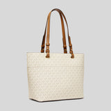 Michael Kors Bedford Medium Logo Tote Bag Signature Vanilla 30F2GBFT2B