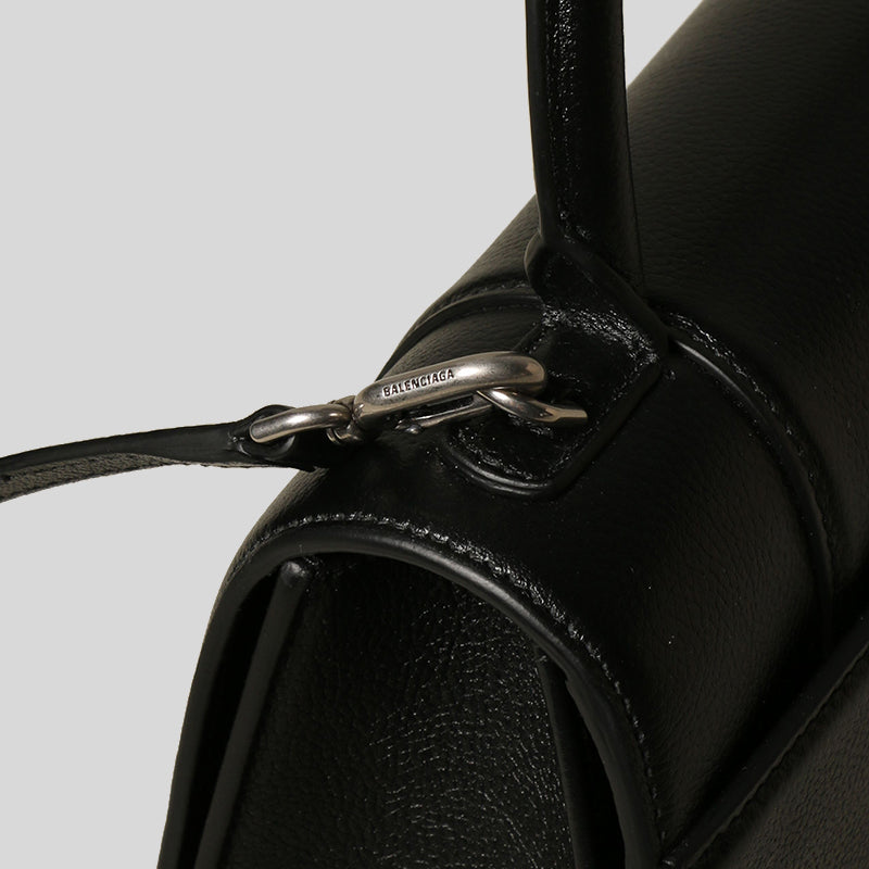 BALENCIAGA Hourglass Handbag in Black 619668