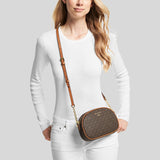 Michael Kors Jet Set Charm Small Logo Crossbody Bag Brown 32F2GT9C0B
