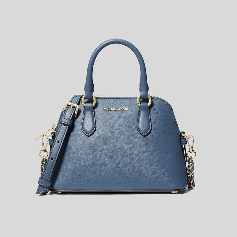 Michael Kors Veronica Extra-Small Saffiano Leather Crossbody Bag Denim 32S3G6VC0L lussocitta lusso citta