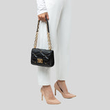 Michael Kors Serena Small Flap Crossbody bag With Studs Black 35S2GNRC1I